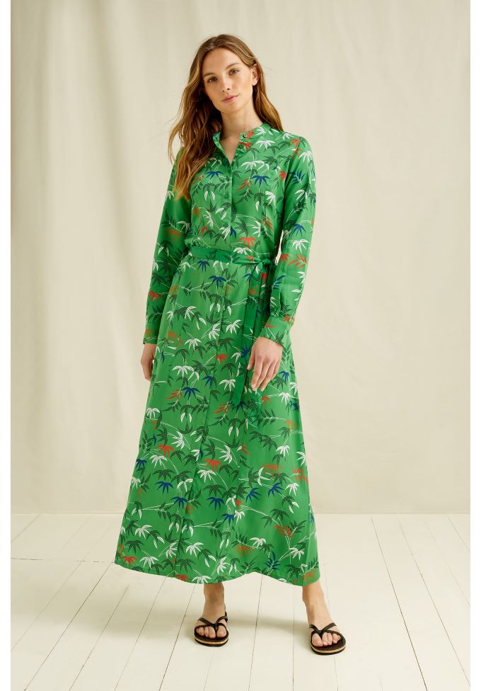 Peope Tree V&A Bamboo print shirt dress,S