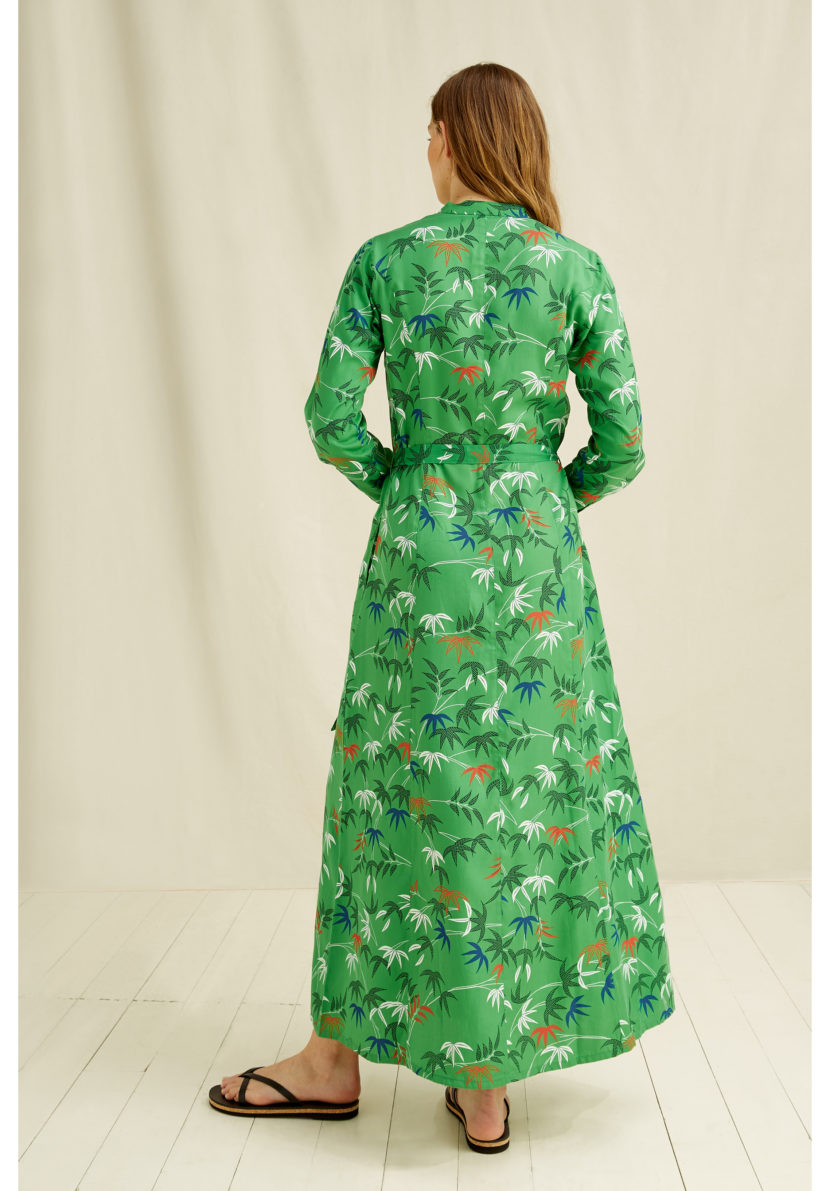 Peope Tree V&A Bamboo print shirt dress,S