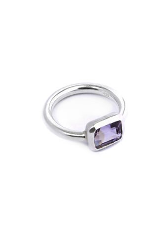 People Tree, amethyst-rectangle-ring